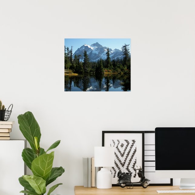 Picturesque Mount Shuksan Landscape Poster (Home Office)