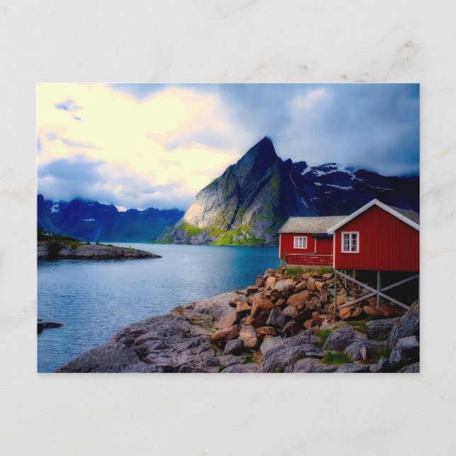 Picturesque Norway, beautiful scenic landscape Postcard (Front)