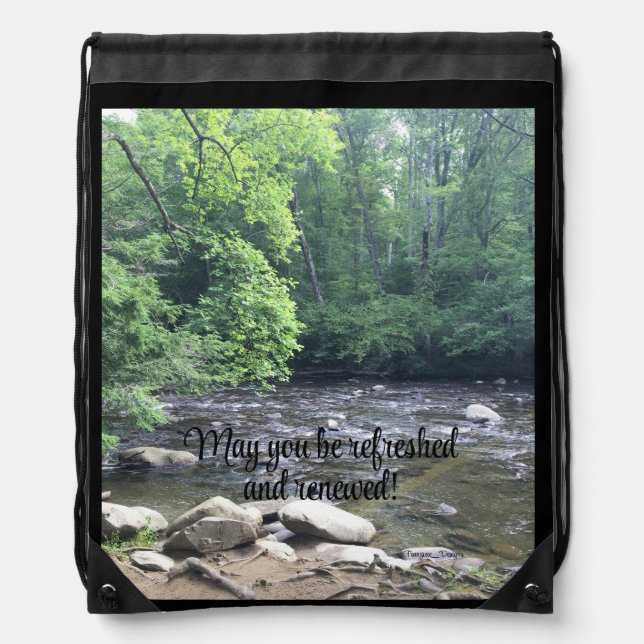 Picturesque & Refreshing, Drawstring Backpack (Front)