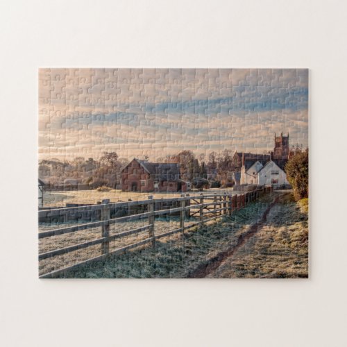 Picturesque Rural English Country Scene Jigsaw Puzzle