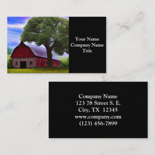 Picturesque Rustic Autumn Maple Leaves Business Card