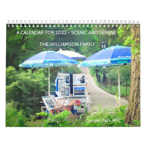 Picturesque Scenic Travel Photography 2022 Framed Calendar
