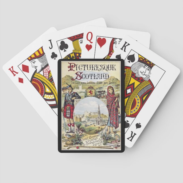 Picturesque Scotland Book Cover Poker Cards (Back)