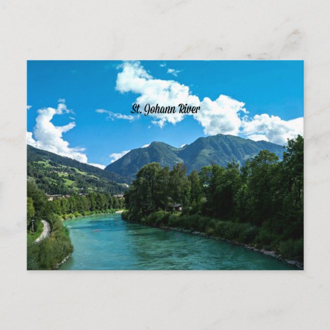 Picturesque St. Johann River, Austria Postcard (Front)