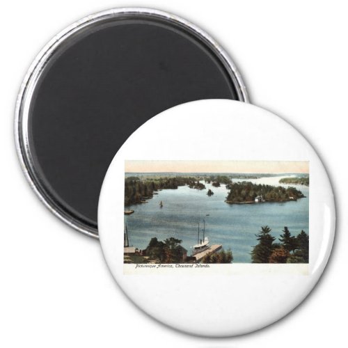 Picturesque Thousand Islands NY 1907 Vintage Magnet