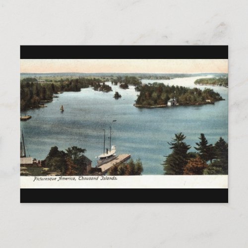 Picturesque Thousand Islands NY 1907 Vintage Postcard