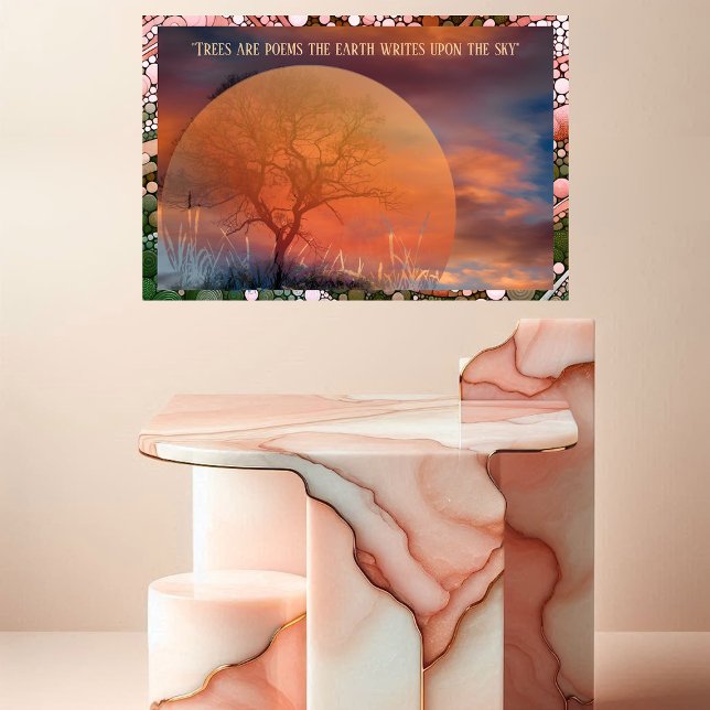 Picturesque Trees Are Poems Earth Writes Upon Sky Metal Print (Picturesque Trees Are Poems Earth Writes Upon Sky Metal Print)