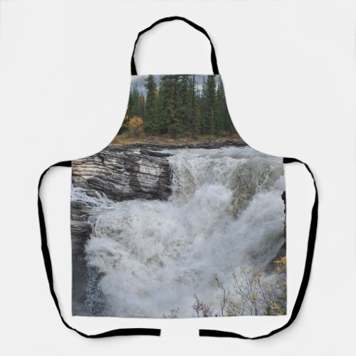 Picturesque Waterfall Canadian Athabasca Falls Apron