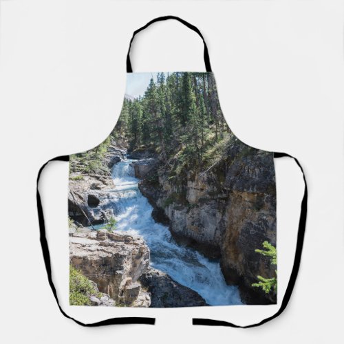 Picturesque Waterfall Canadian Stanley Falls Apron