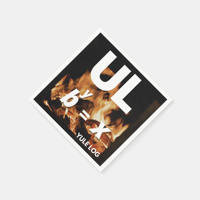 Picturing Christmas - Yule Log Napkins (Corner)