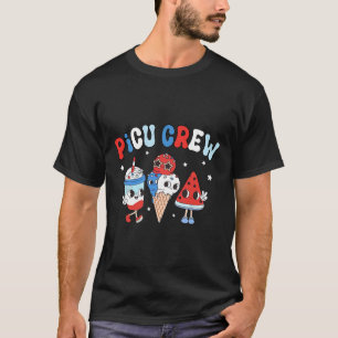 Picu Crew Pediatric Nurse Appreciation Patriotic 4 T-Shirt