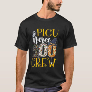 PICU Nurse Boo Crew Halloween Costume Boo Ghost Sp T-Shirt