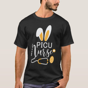 Picu Nurse Bunny Stethoscope Scrub Life Easter Out T-Shirt