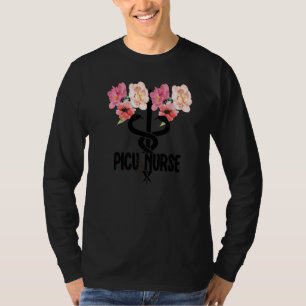 Picu Nurse Caduceus Pediatric Intensive Care Unit T-Shirt