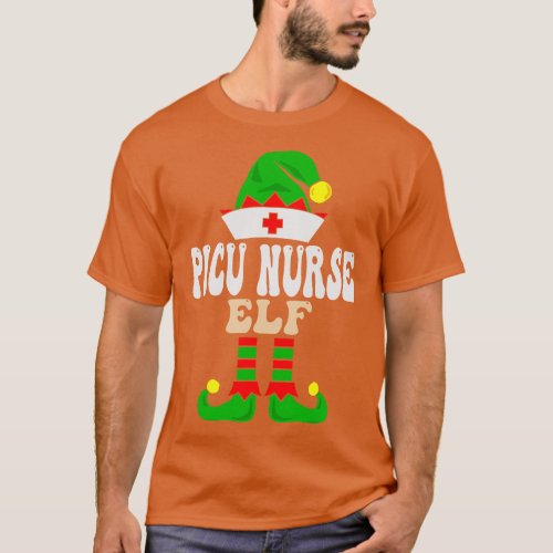 Picu Nurse Elf Matching Family Group Christmas Par T_Shirt