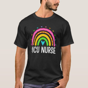 Picu Nurse Nursing Rainbow Pediatric Intensive Car T-Shirt