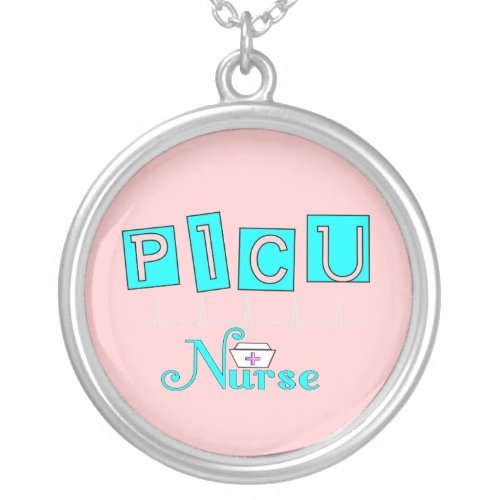 PICU Nurse Sterling Silver Necklace