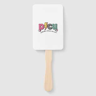 PICU Pediatric Intensive Care Unit Nurse Shirt_1 Hand Fan