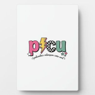 PICU Pediatric Intensive Care Unit Nurse Shirt_1 Plaque