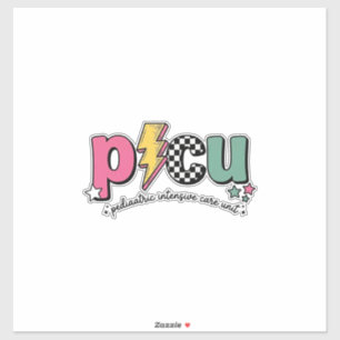 PICU Pediatric Intensive Care Unit Nurse Shirt_1 Sticker