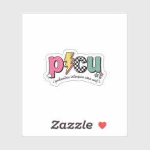 PICU Pediatric Intensive Care Unit Nurse Shirt_1 Sticker