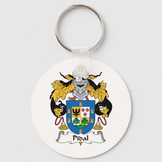 Pidal Family Crest Keychain (Front)