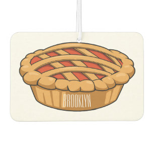 Pie cartoon illustration air freshener