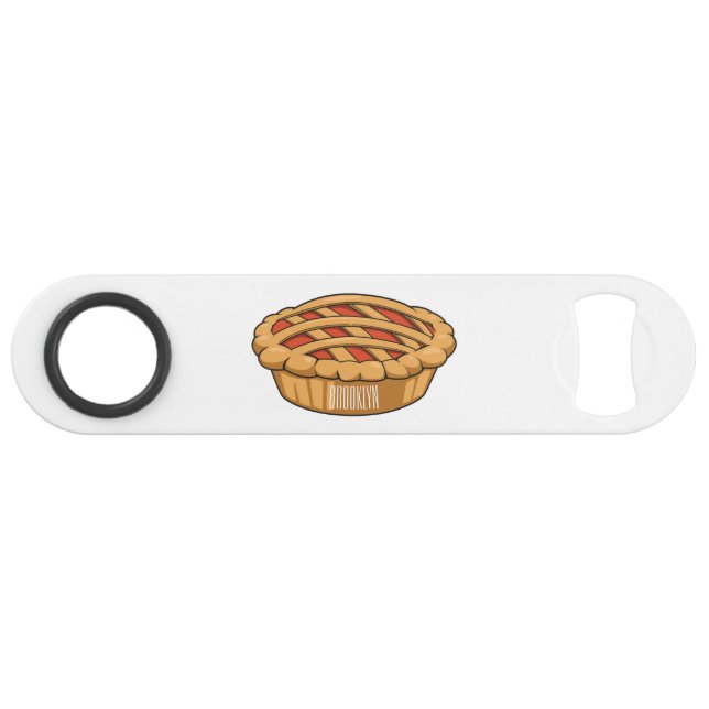 Pie cartoon illustration bar key (Front (Horizontal))
