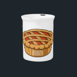 Pie cartoon illustration beverage pitcher<br><div class="desc">Pie cartoon illustration</div>