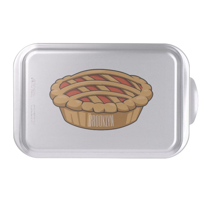 Pie cartoon illustration cake pan (Front)
