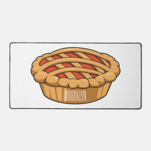 Pie cartoon illustration  desk mat