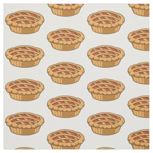 Pie cartoon illustration fabric