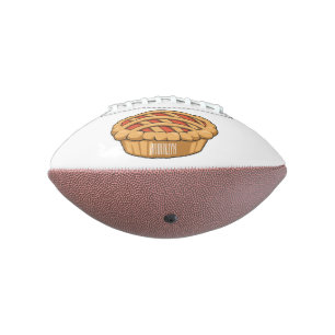 Pie cartoon illustration  football