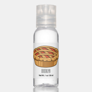 Pie cartoon illustration hand sanitizer
