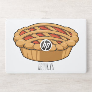 Pie cartoon illustration HP laptop skin