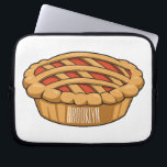 Pie cartoon illustration laptop sleeve<br><div class="desc">Pie cartoon illustration</div>