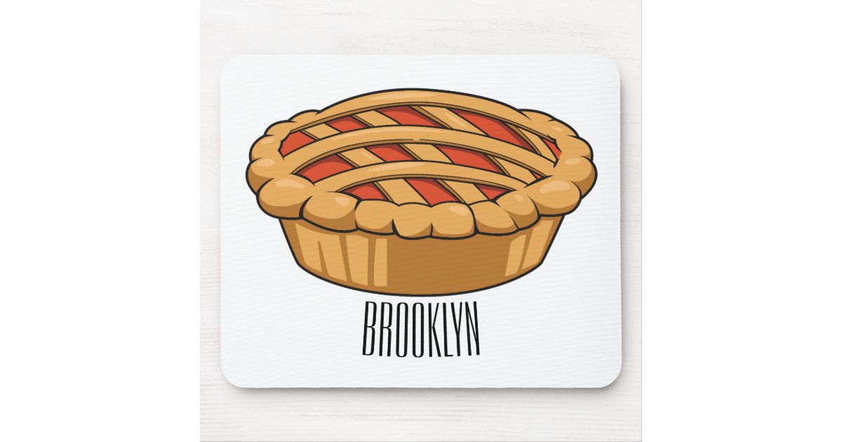 Mouse Radiator Pie Pie cartoon illustration mouse pad | Zazzle
