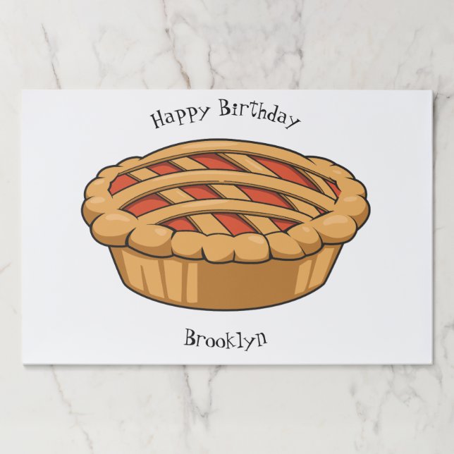 Pie cartoon illustration paper pad (Front)