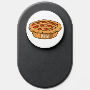 Pie cartoon illustration  PopSocket