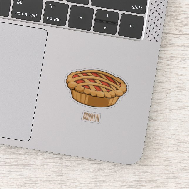 Pie cartoon illustration sticker (Detail)