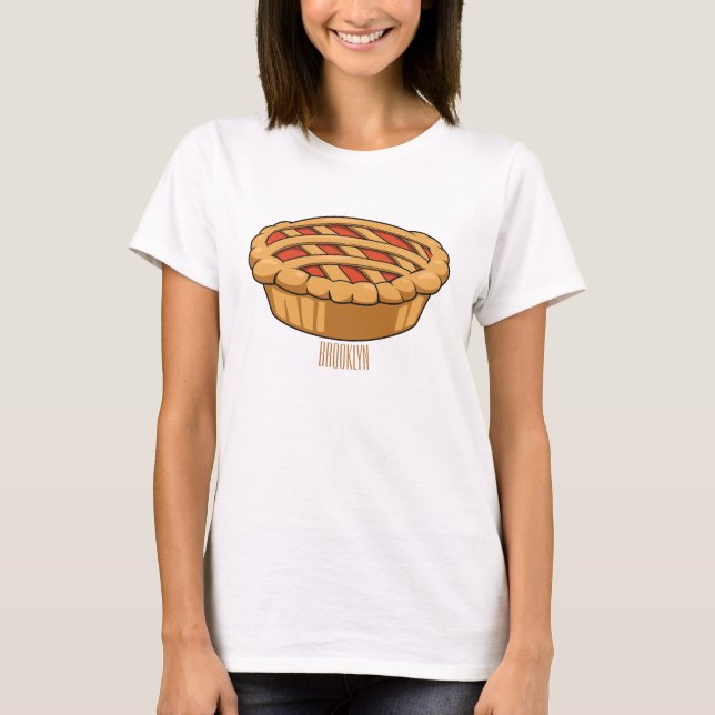 Pie cartoon illustration T-Shirt (Front)