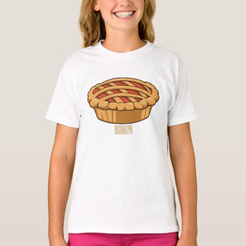 Pie cartoon illustration T_Shirt