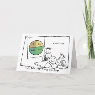 Pie Chart Amish Meeting Card