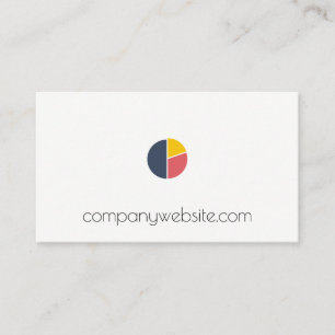 Pie Chart Icon Business Card