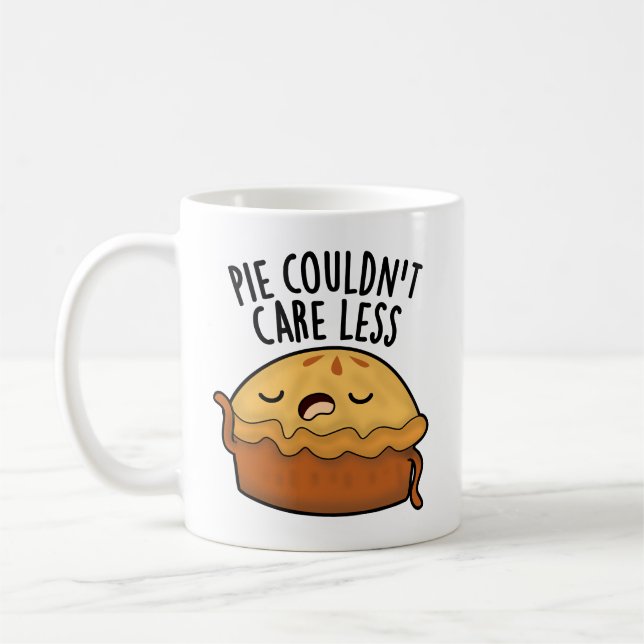 Pie Couldn't Care Less Funny Food Pun  Coffee Mug (Left)
