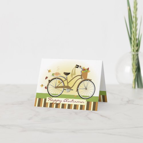 Pie Delivery Bicycle Card