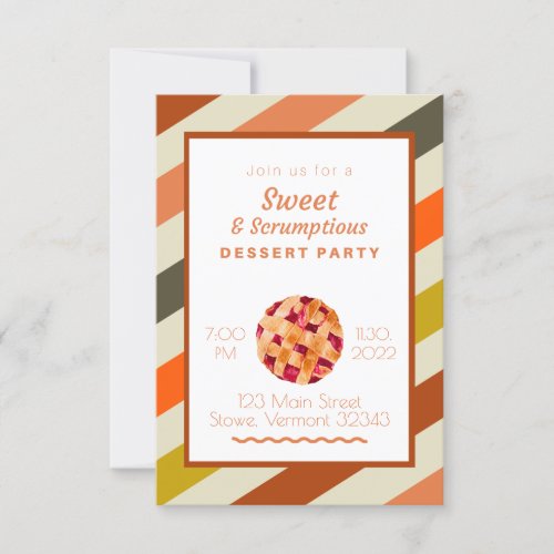 Pie Dessert Party Invitation