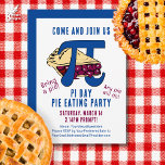 Pie Eating PI DAY Party Invitation