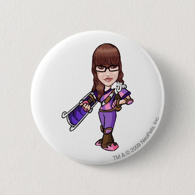 Pie Faerieland Staff Player Pinback Button (Front)