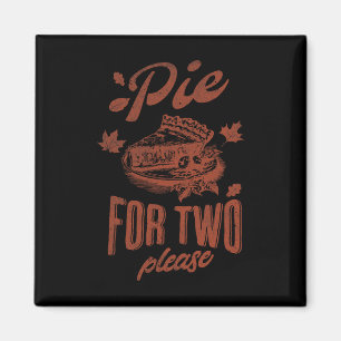 Pie For Two Please Thanksgiving Pregnancy Announce Magnet